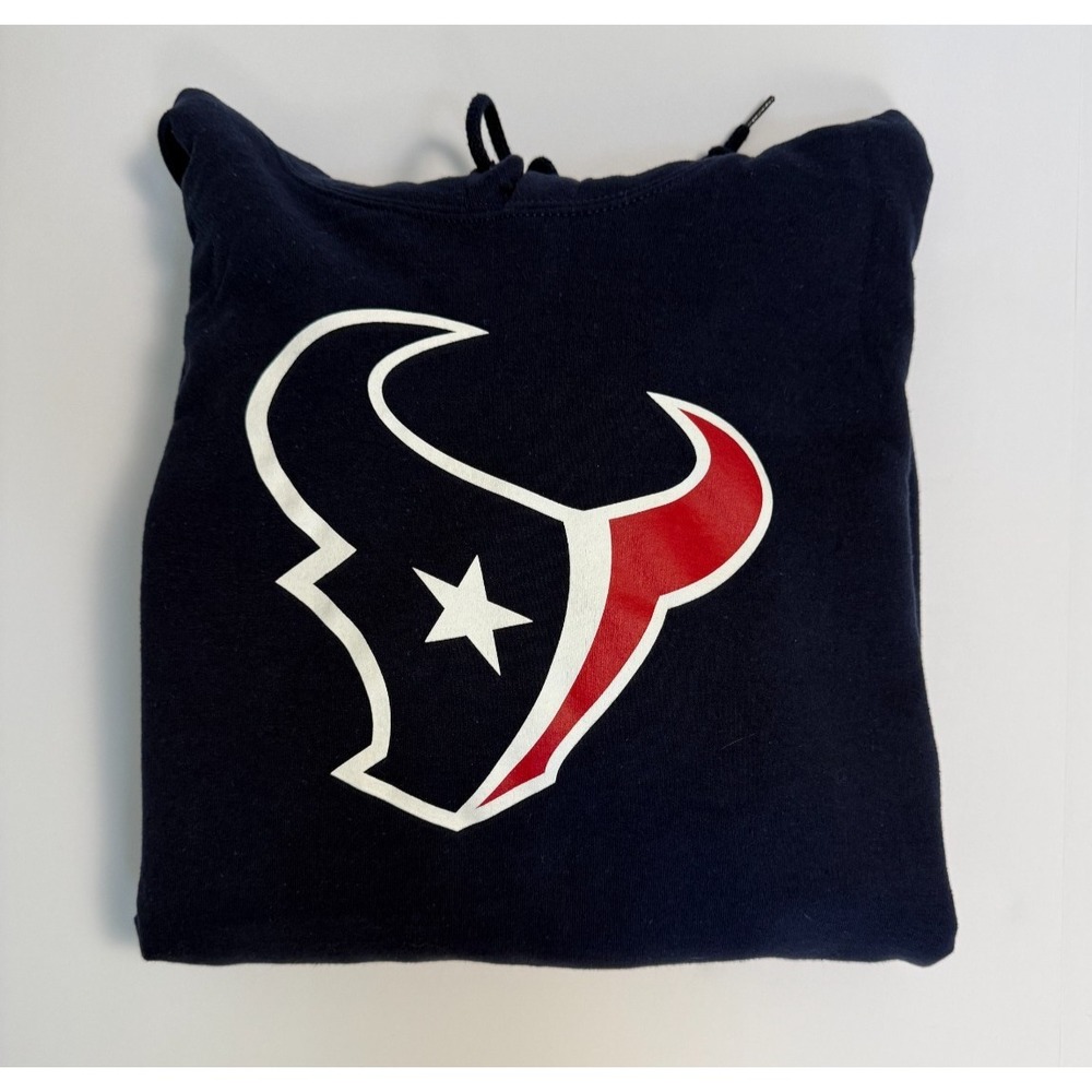 NFL Team Apparel Houston Texans Hoodie Men's 2XL Blue Sweatshirt‎ Pullover Logo